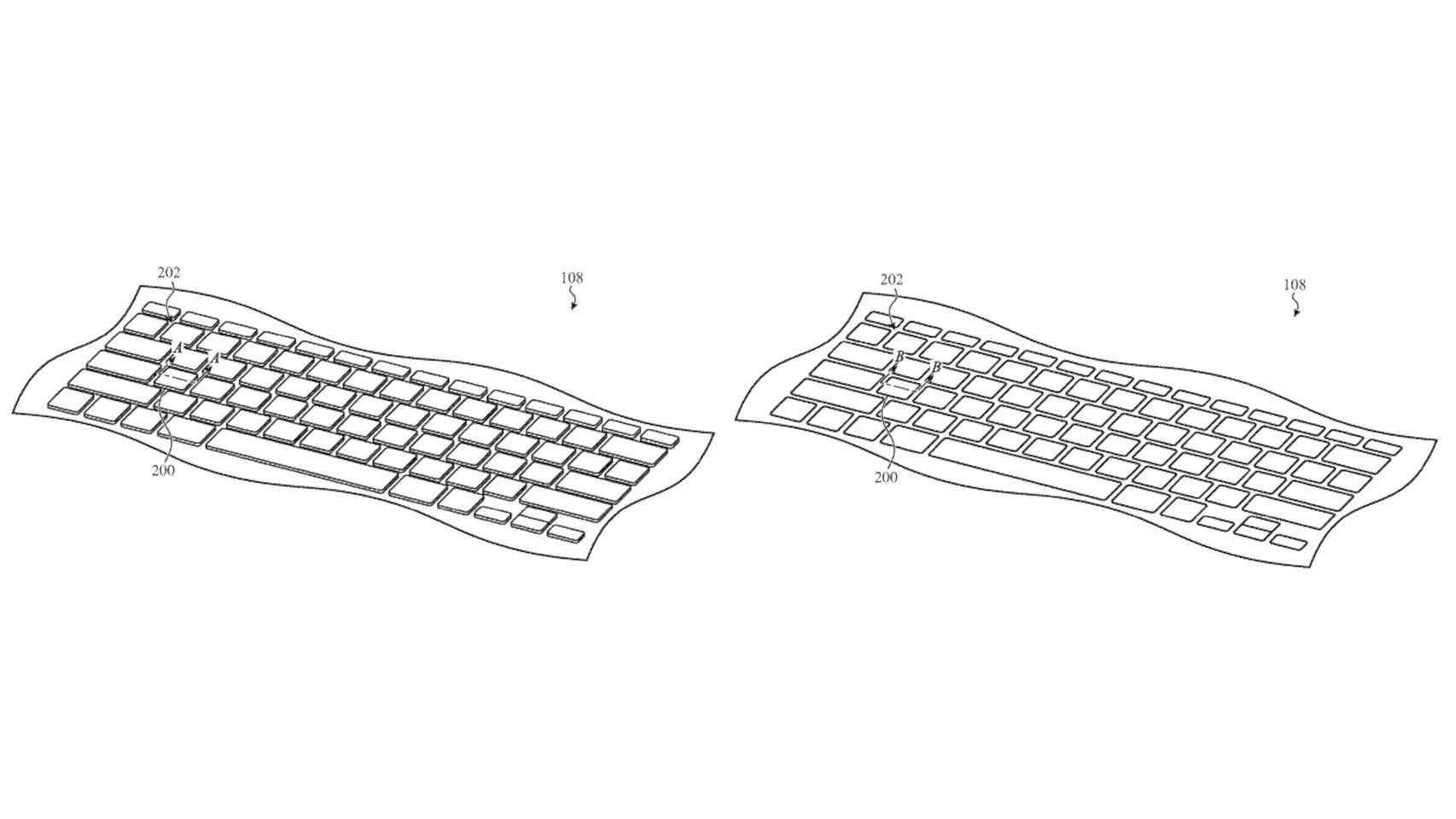 El teclado retráctil de Apple