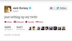 El tuit de Jack Dorsey.