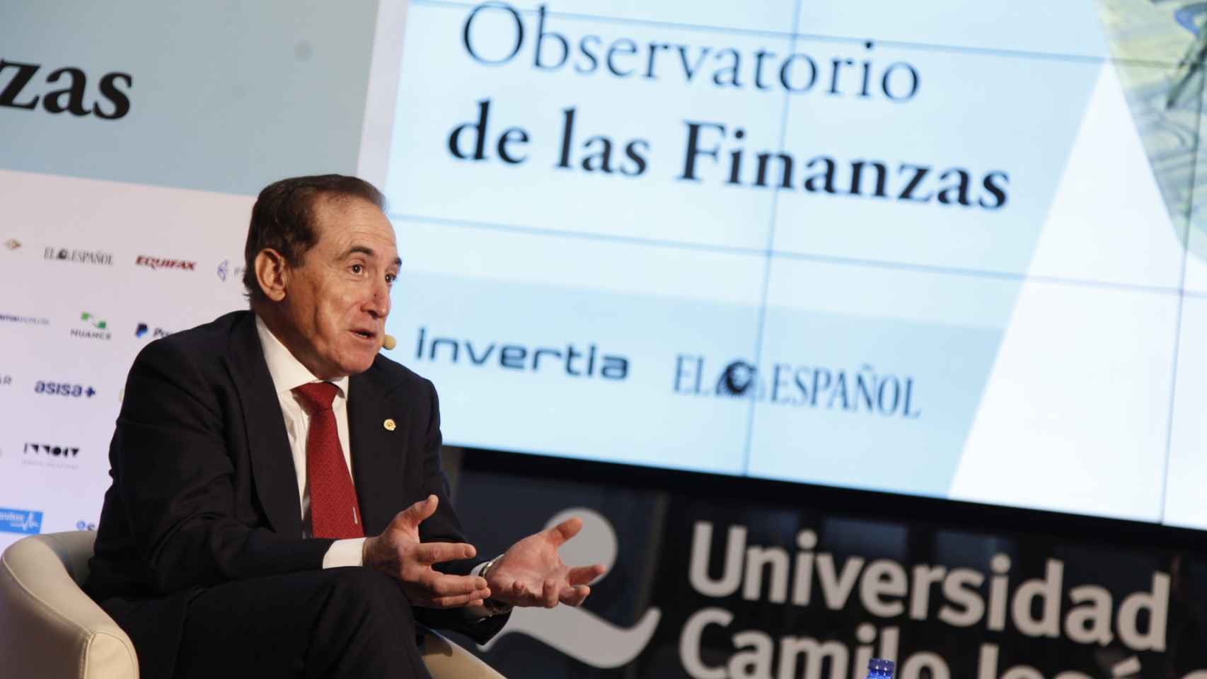 Antonio Huertas, presidente de Mapfre, durante el Observatorio de las Finanzas de EL ESPAÑOL e Invertia.