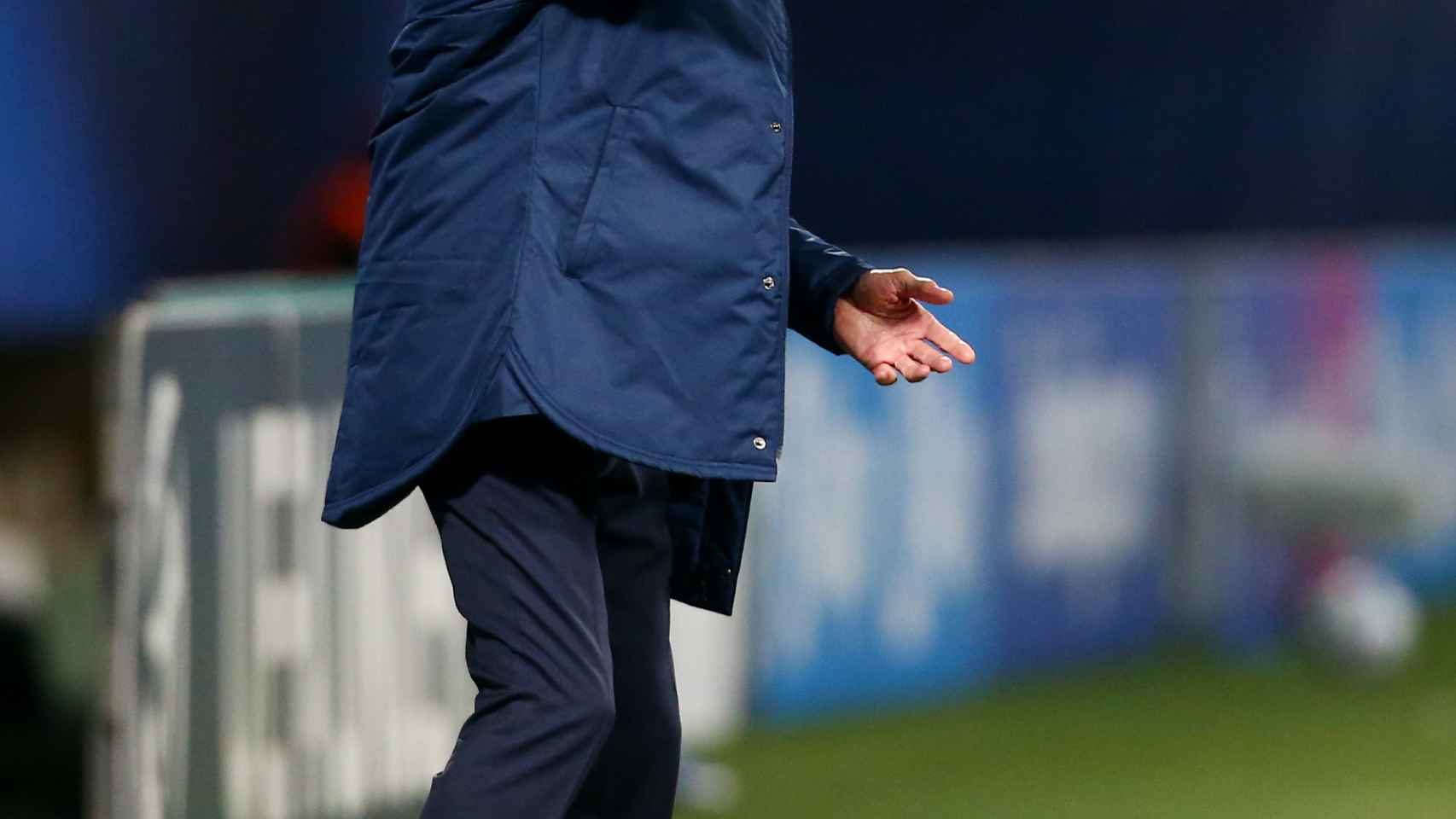 Luis de la Fuente, durante el partido ante Eslovenia en el Europeo sub21