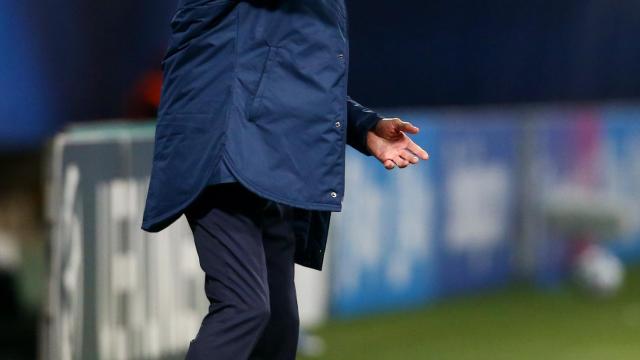 Luis de la Fuente, durante el partido ante Eslovenia en el Europeo sub21