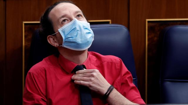 Pablo Iglesias, vicepresidente segundo del Gobierno, en el Congreso de los Diputados.