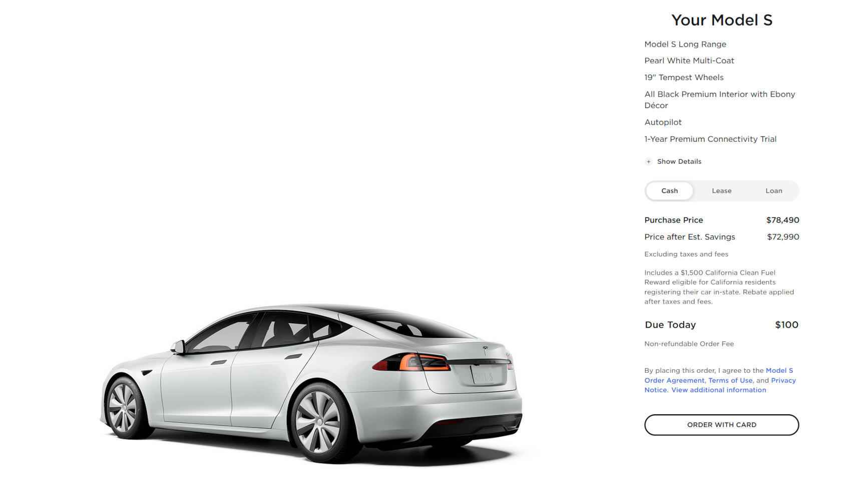 Proceso de compra de un Tesla en EE. UU.