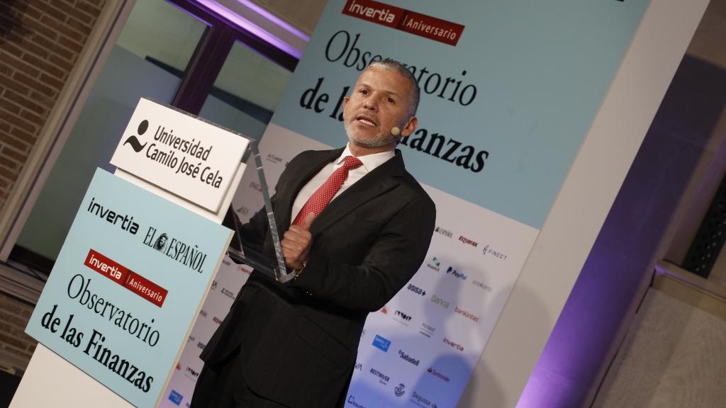 Henry Gallego, CEO de Ktesios SOCIMI y del Grupo RKS, durante su intervención en el Observatorio de las Finanzas.
