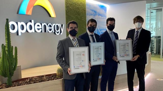 Directivos de Opdenergy en sus oficinas.