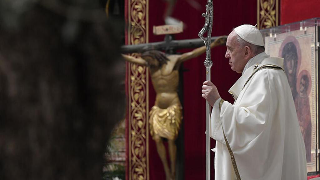 El Papa Francisco en la Semana Santa de 2020.