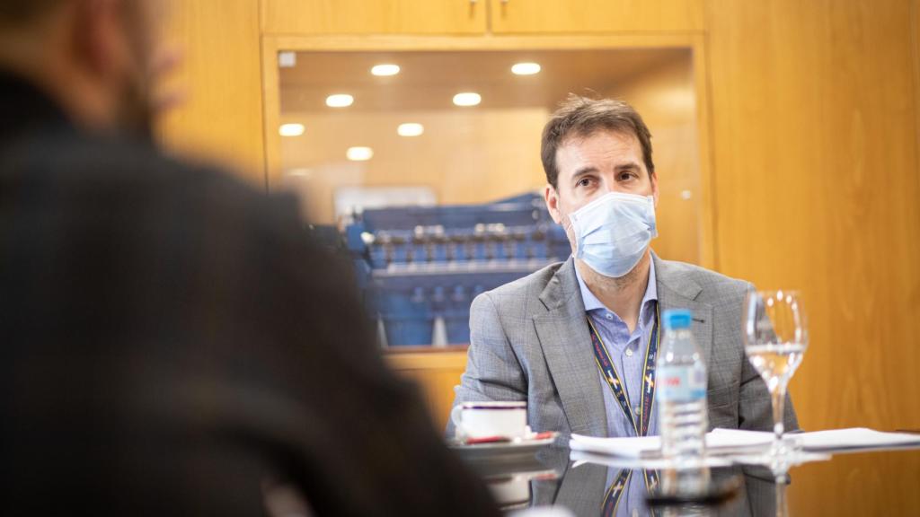 Ignacio Núñez, jefe de la oficina de programas de Navantia en Cartagena (Murcia), el pasado martes.