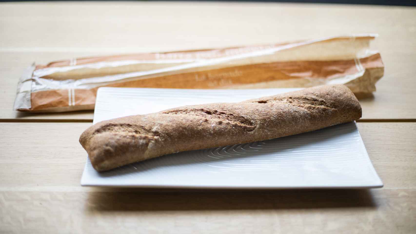 La barra de pan integral de Dia.