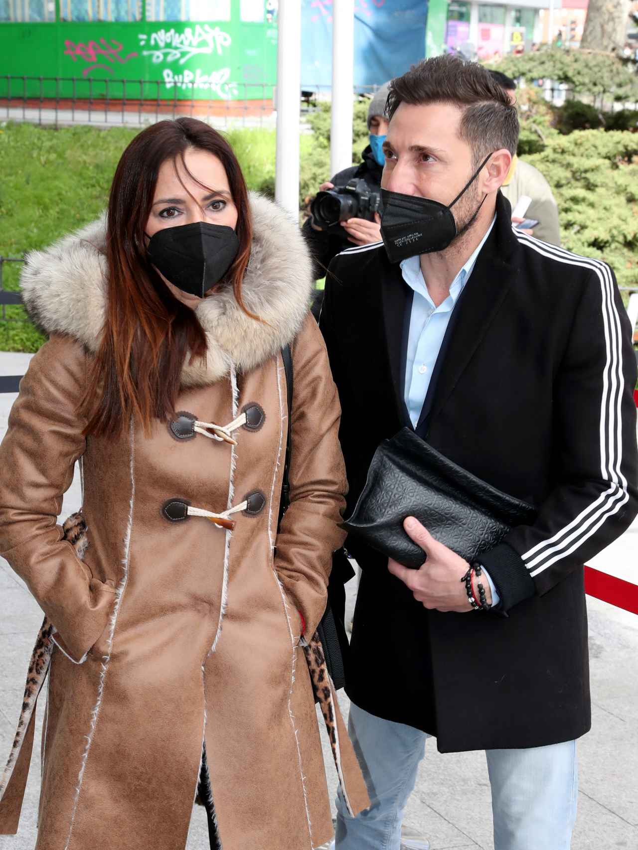 Olga Moreno y Antonio David Flores el pasado mes de febrero, en Madrid.