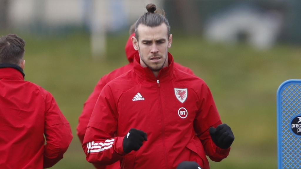 Gareth Bale, con la selección de Gales