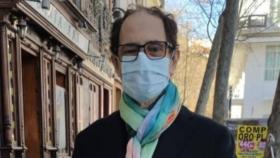 El actor Jordi Sánchez recién salido del hospital (Instagram)