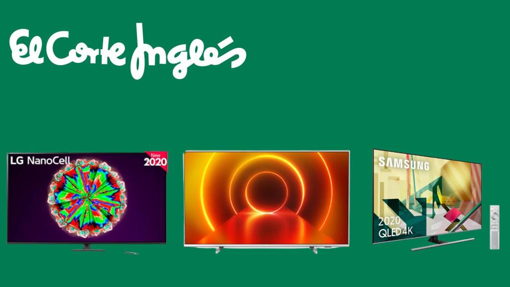 Televisores en oferta en el Corte Inglés.