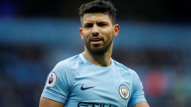 Sergio 'Kun' Agüero, en un partido del Manchester City