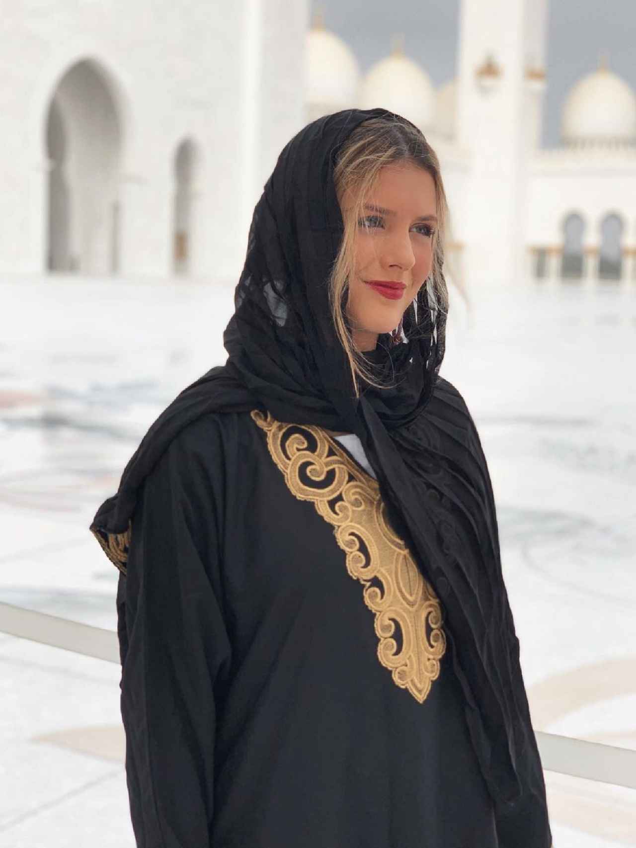 Arianna durante un viaje a Abu Dabi realizado en 2019.