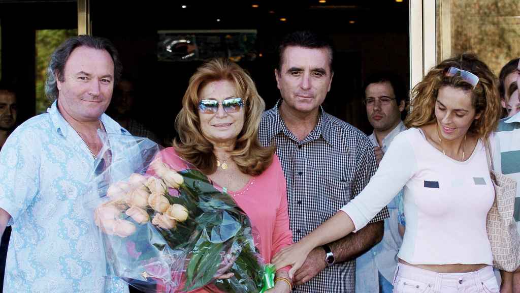 Amador, Rocío Jurado, Ortega Cano y Rocío Carrasco en una imagen en agosto de 2004.