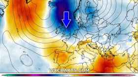 Las bajas temperaturas descendiendo hacia el sur de Europa en la primera semana de abril. Severe-Weather.eu