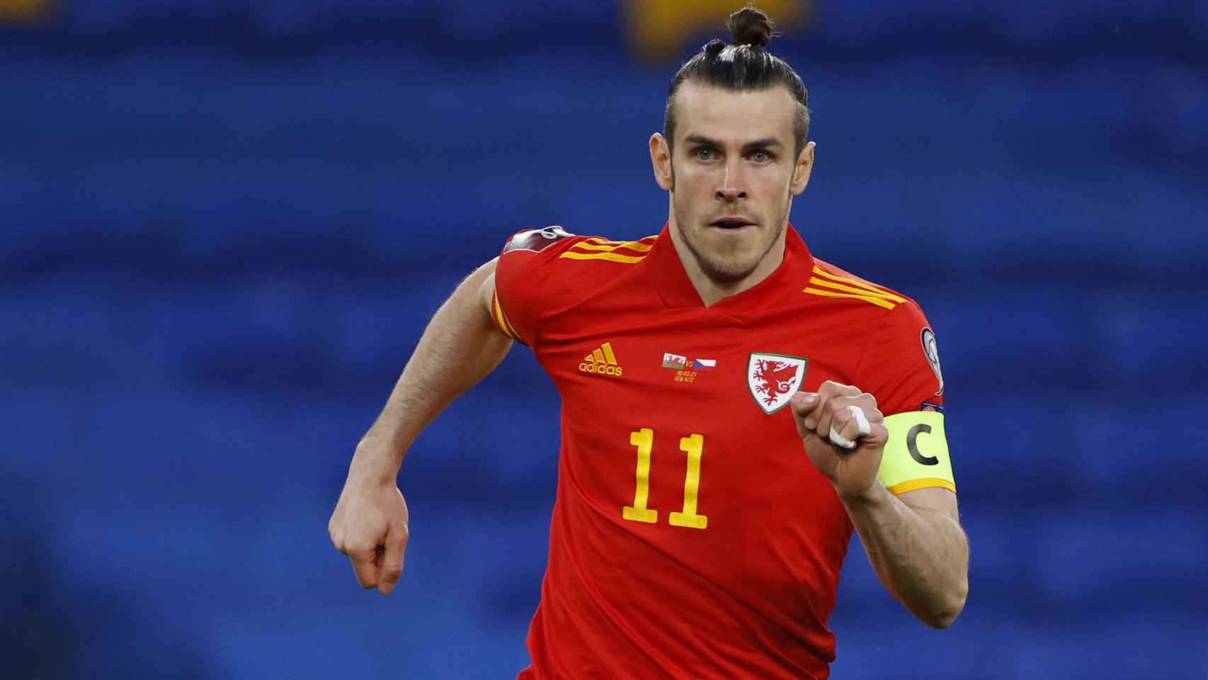 Gareth Bale, en un partido de la selección de Gales