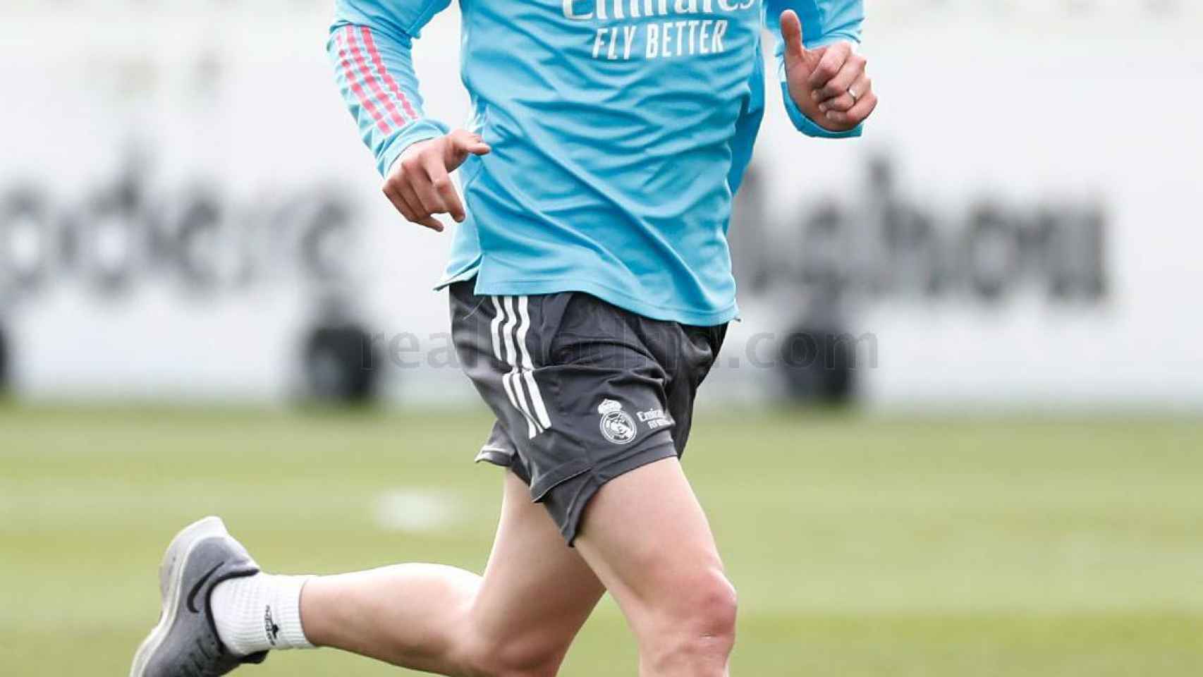 Fede Valverde, durante un entrenamiento del Real Madrid