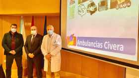 Presentación de los nuevos servicios de ambulancias de Pontevedra.