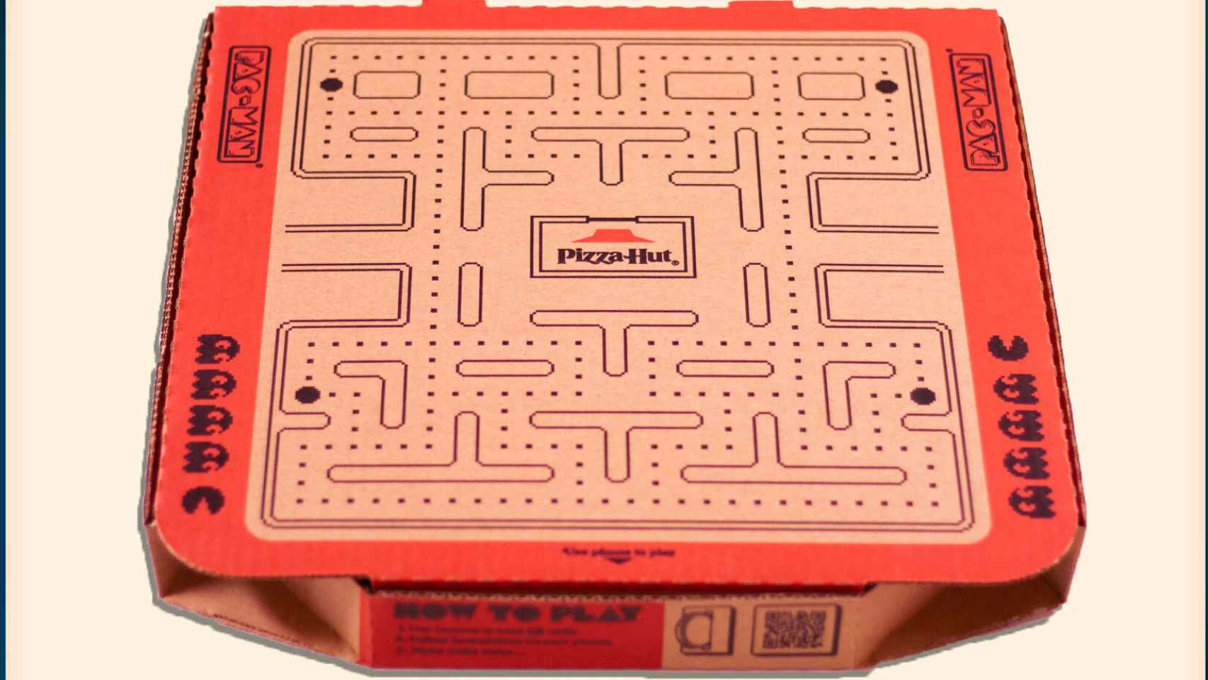 Tablero del Pac-Man en la caja