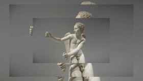Escultura romana de mármol de Eros (siglo II A.C,), copia de un original griego de Lisipo. Foto: Adolfo Plasencia.