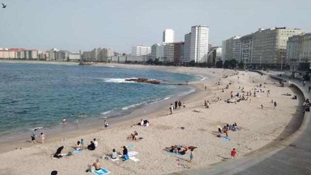 La playa de Riazor.