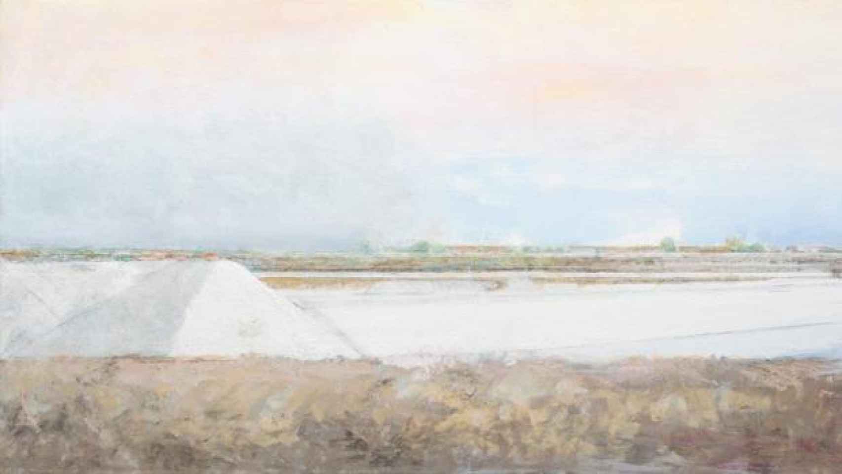 Uno de los cuadros de Carmen Laffon en la serie La sal.