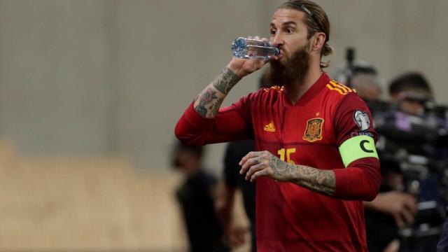 Sergio Ramos, con la Selección