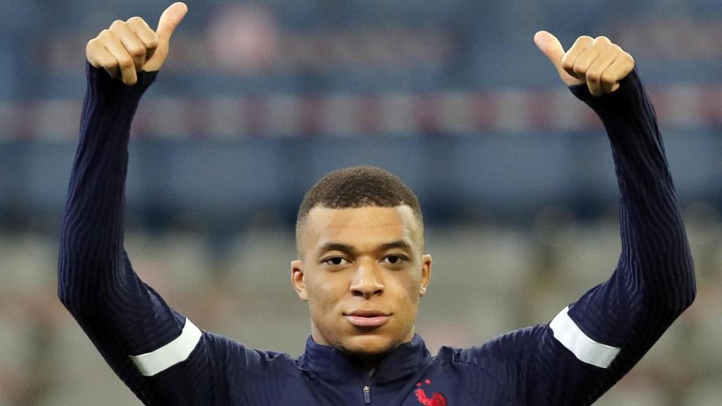 Mbappé, con la selección de Francia