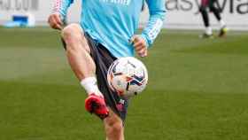 Luka Modric, durante un entrenamiento del Real Madrid
