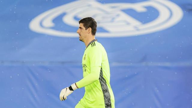 Thibaut Courtois, en un partido del Real Madrid en la temporada 2020/2021