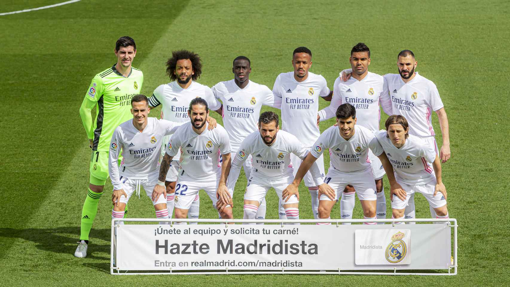 Alineación titular del Real Madrid ante el Eibar en la jornada 29 de La Liga