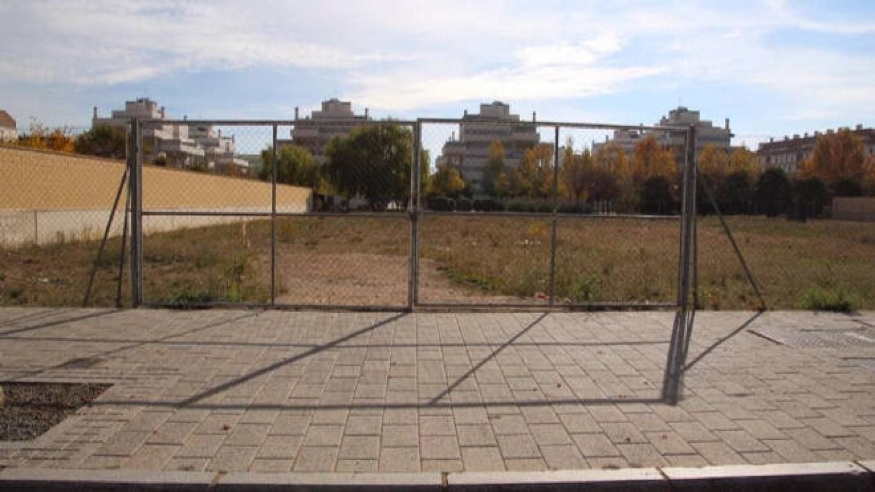 Solar para el Centro Sociocultural para el barrio de Cañicas en Albacete. Foto: Ayuntamiento