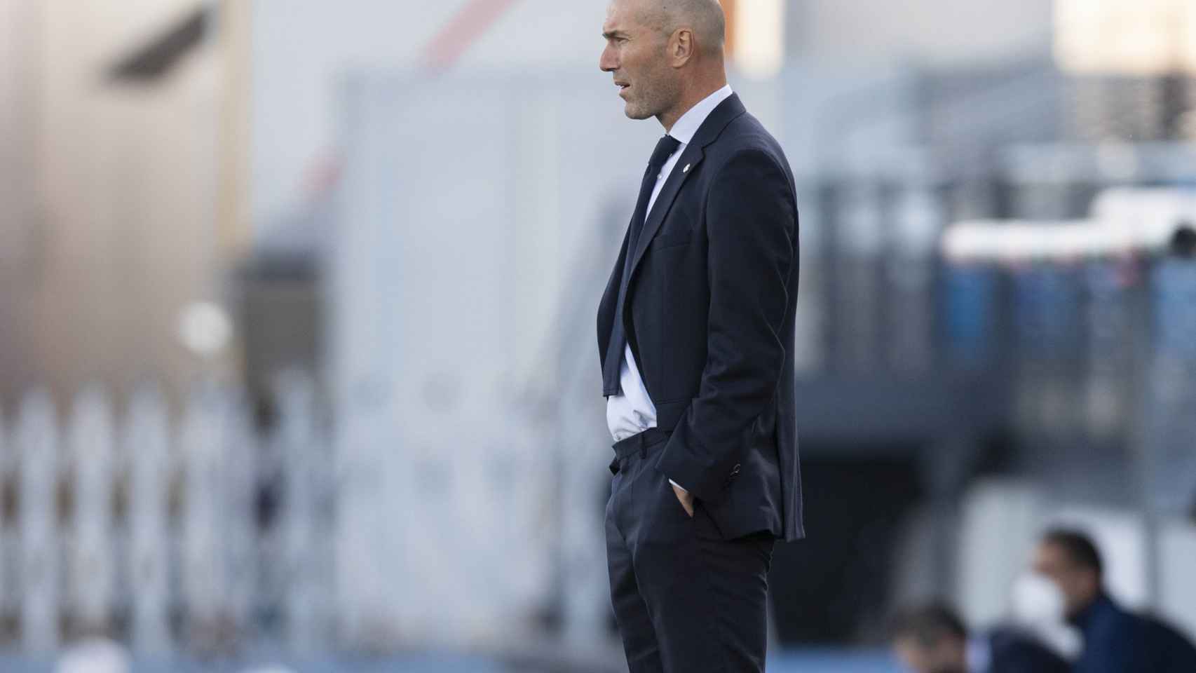 Zinedine Zidane, durante un partido de esta temporada