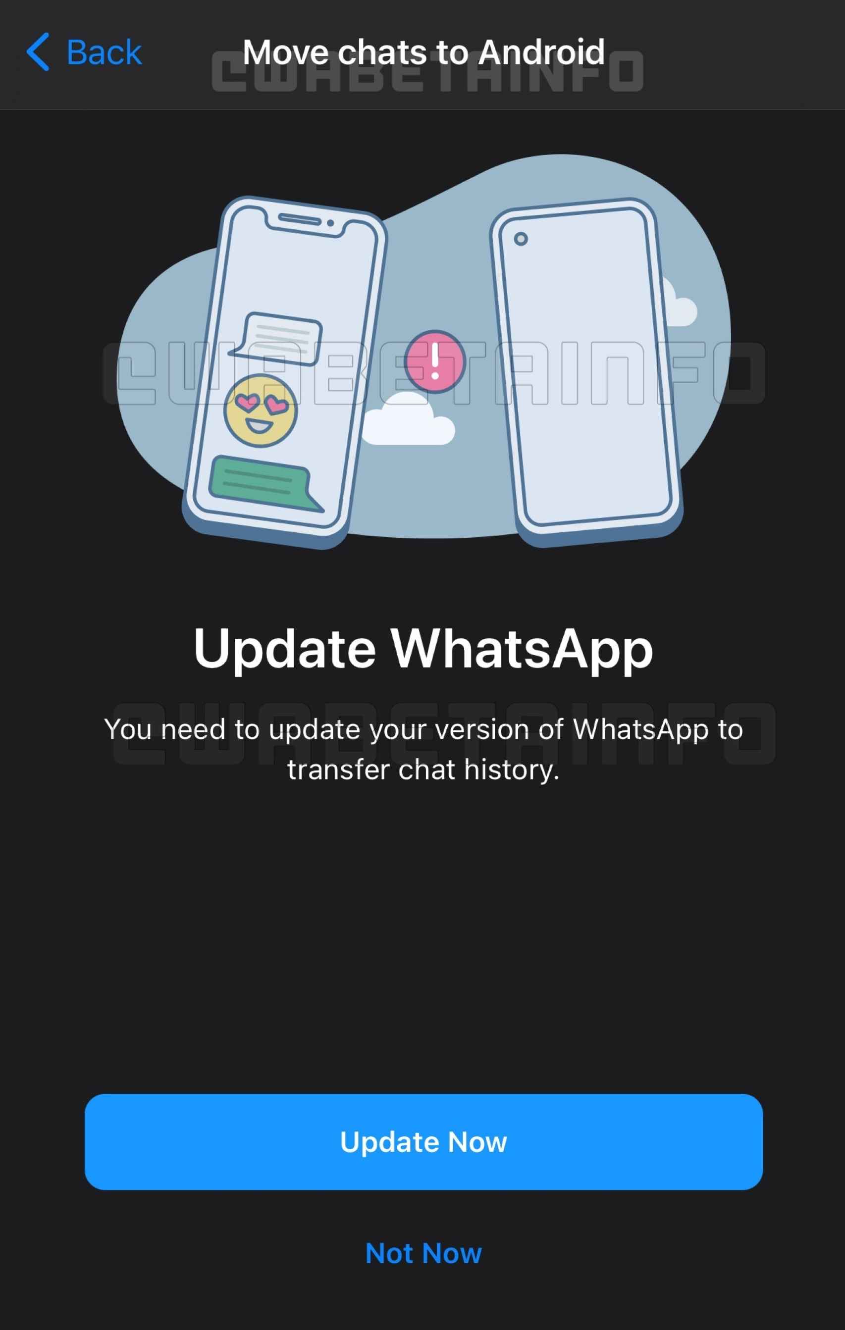 La nueva función de WhatsApp para mover chats