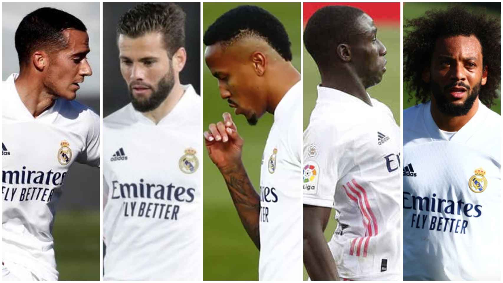 Collage de la defensa del Real Madrid