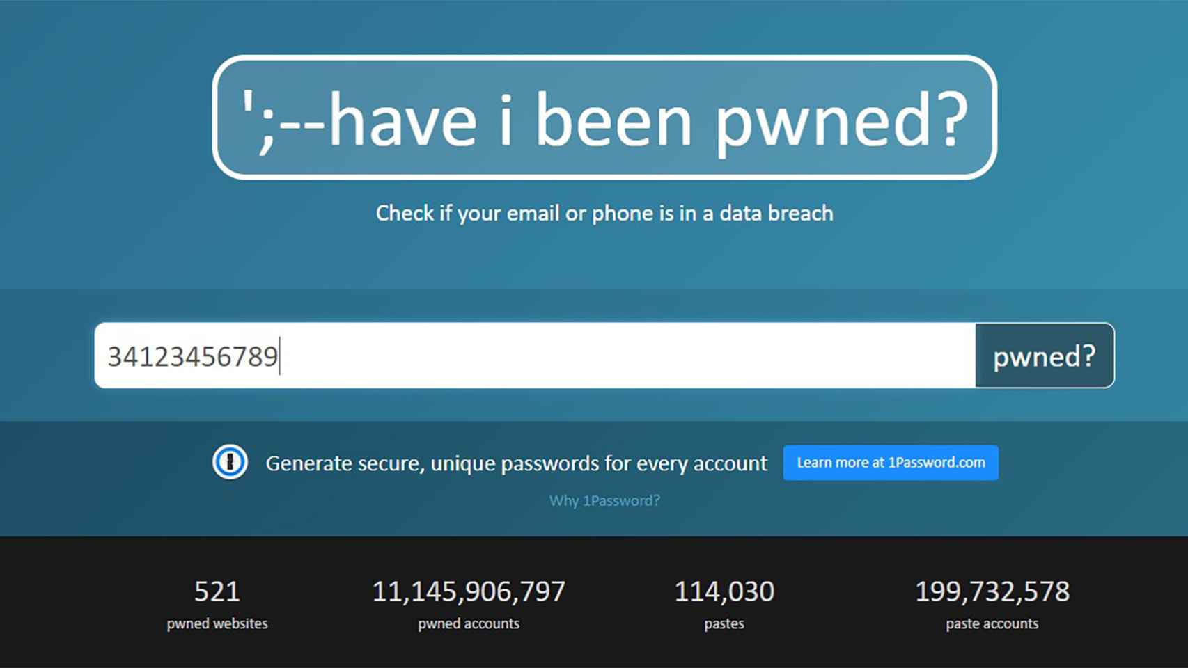 'Have i been pwned'