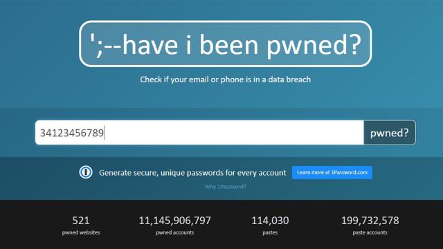 Ahora se pueden buscar números en 'Have i been pwned'