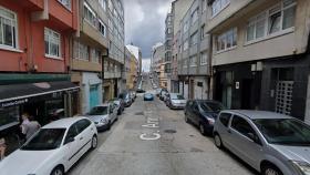 La calle Ángel Rebollo, en A Coruña.