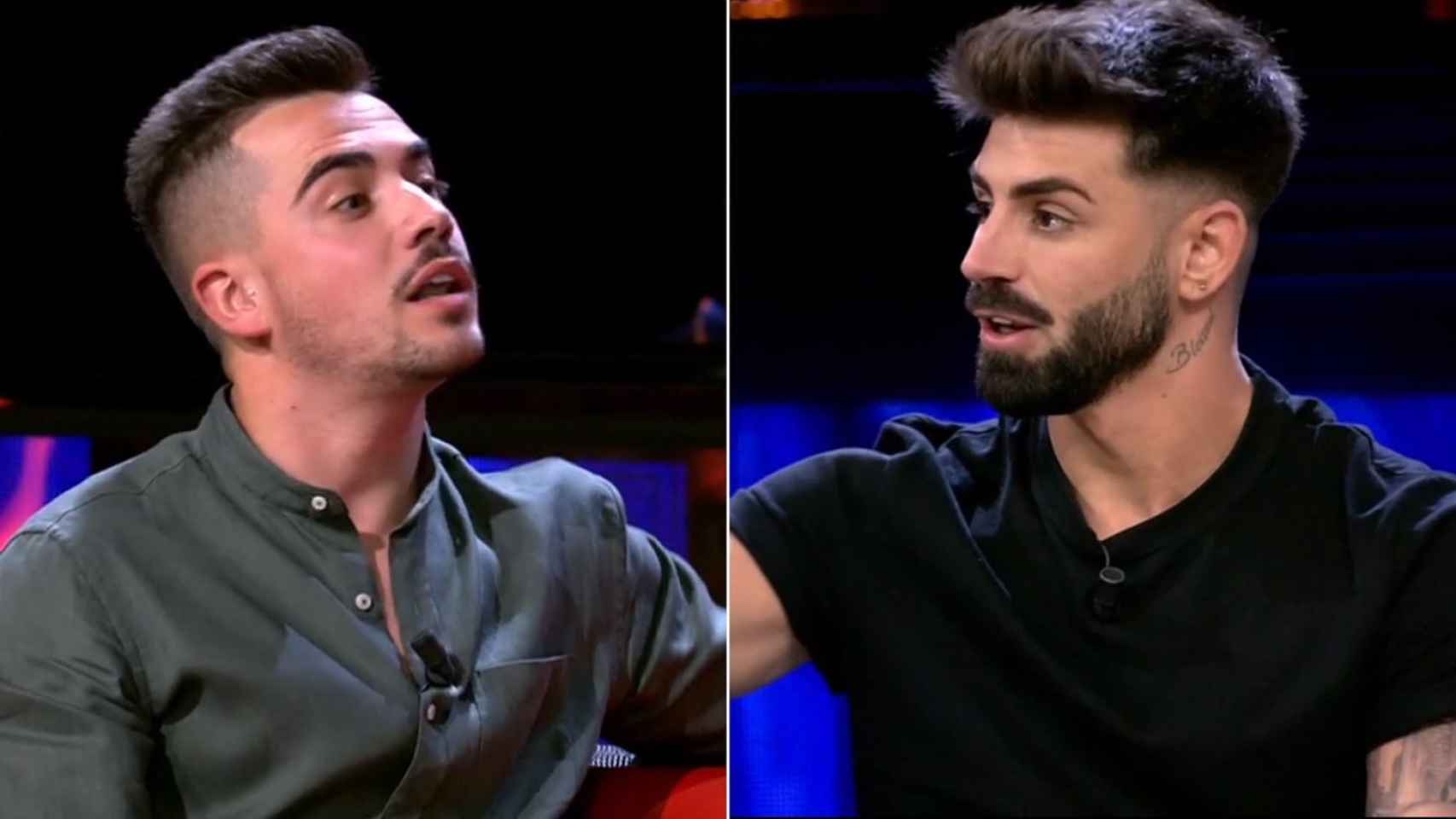Jesús Sánchez e Isaac Torres, conocido como Lobo, en 'El debate de las tentaciones'.