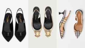 Diferentes modelos de zapatos destalonados, en un montaje de JALEOS.