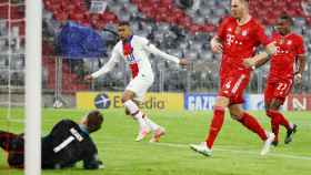 Gol de Kylian Mbappé ante Manuel Neuer, en el Bayern Múnich - PSG de la Champions League