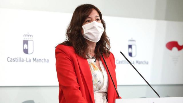 Blanca Fernández este miércoles durante la rueda de prensa que ha ofrecido (Ó. HUERTAS)