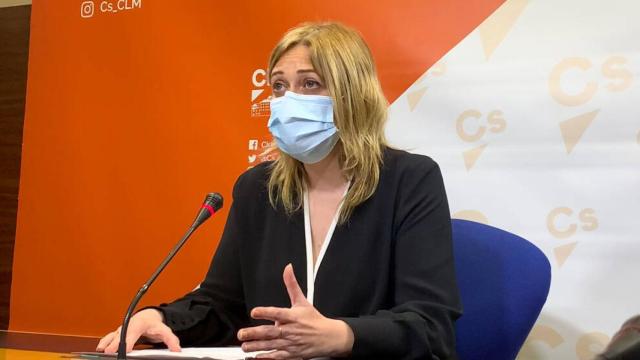 Carmen Picazo este miércoles durante la rueda de prensa