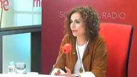 María Jesús Montero durante la entrevista.