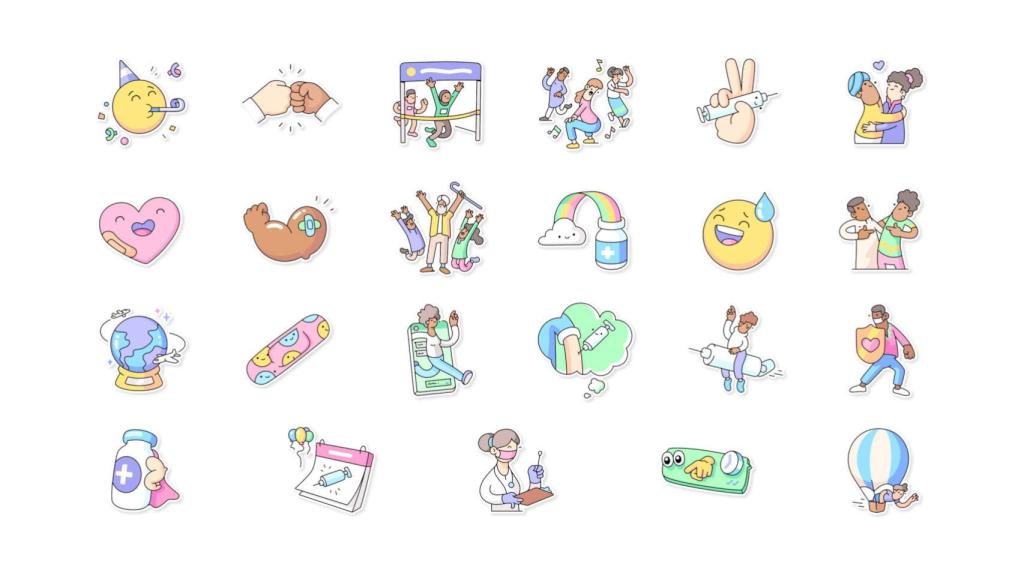 Nuevos stickers de WhatsApp y la OMS