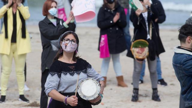 Manifestación por las grabaciones de A Maruxaina.