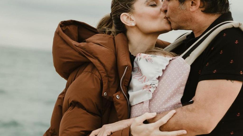 María, Gustavo y su hija en una foto del Instagram de ella.