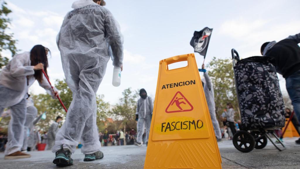 Alerta, fascismo, se ha podido leer en algunos carteles.