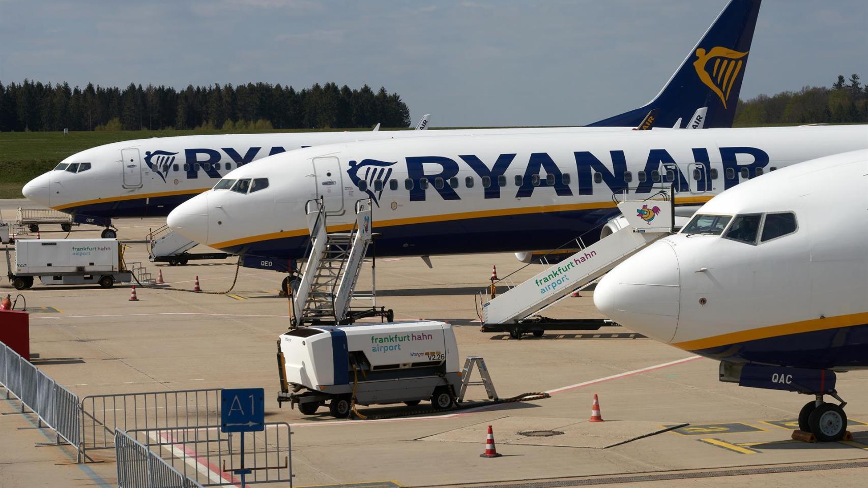 Aviones de Ryanair.